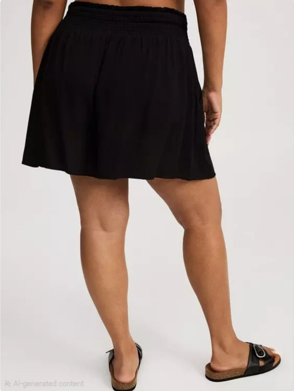 Torrid Size 1 Black Gauze High-rise Shorts - Picture 2 of 5